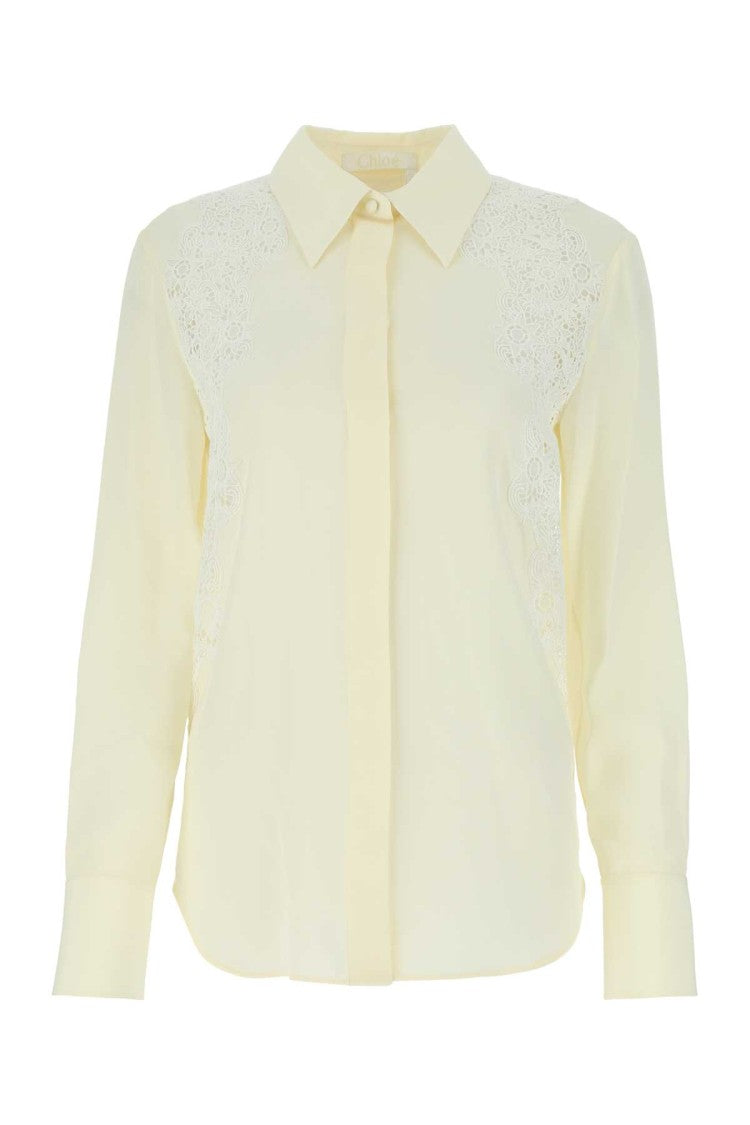 Chloé Ivory Crepe Shirt