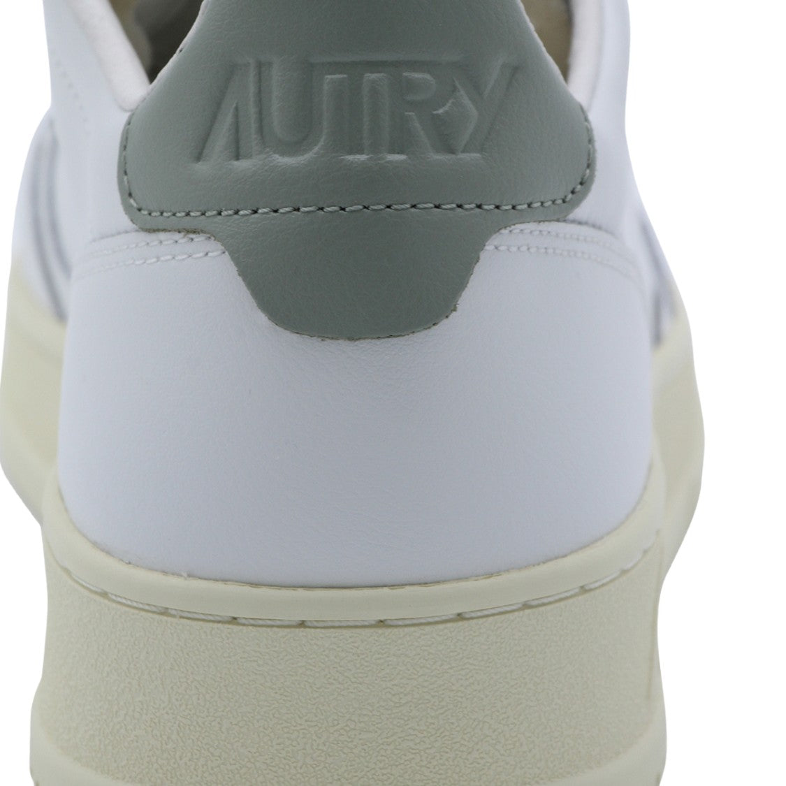 Autry White Leather Low-Top Sneakers With Cream Sole