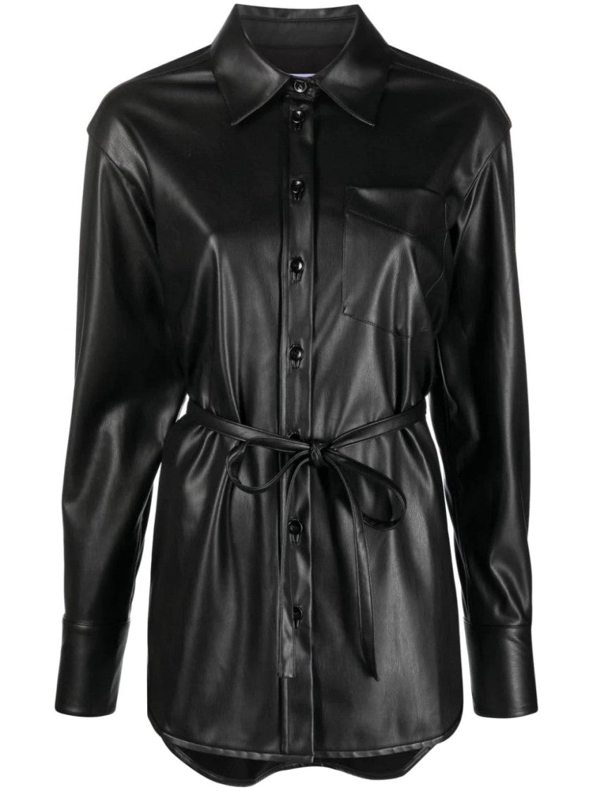 Proenza Schouler Faux Leather Shirt Jacket