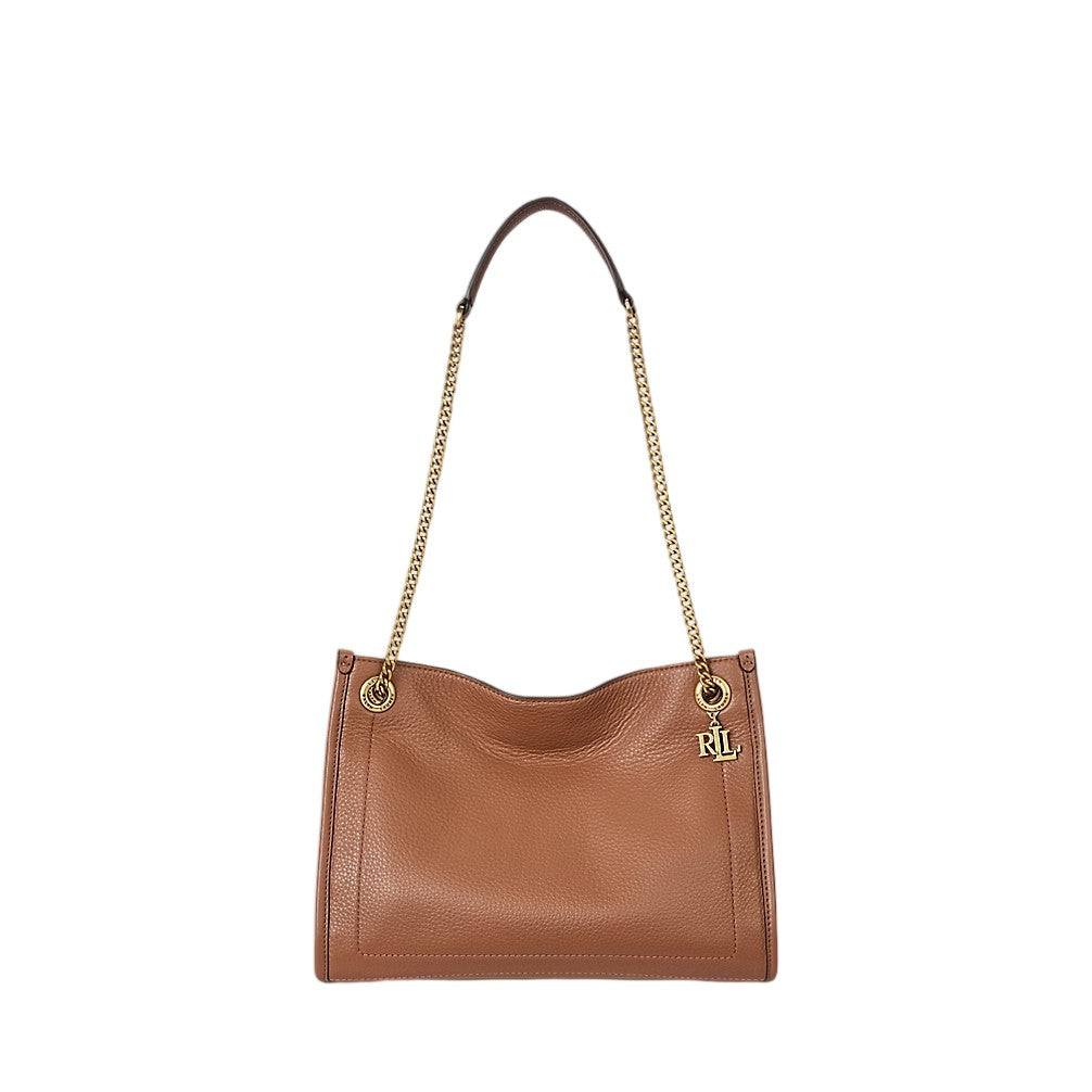 Lauren Ralph Lauren Medium Luxe Pebble Leather Tote