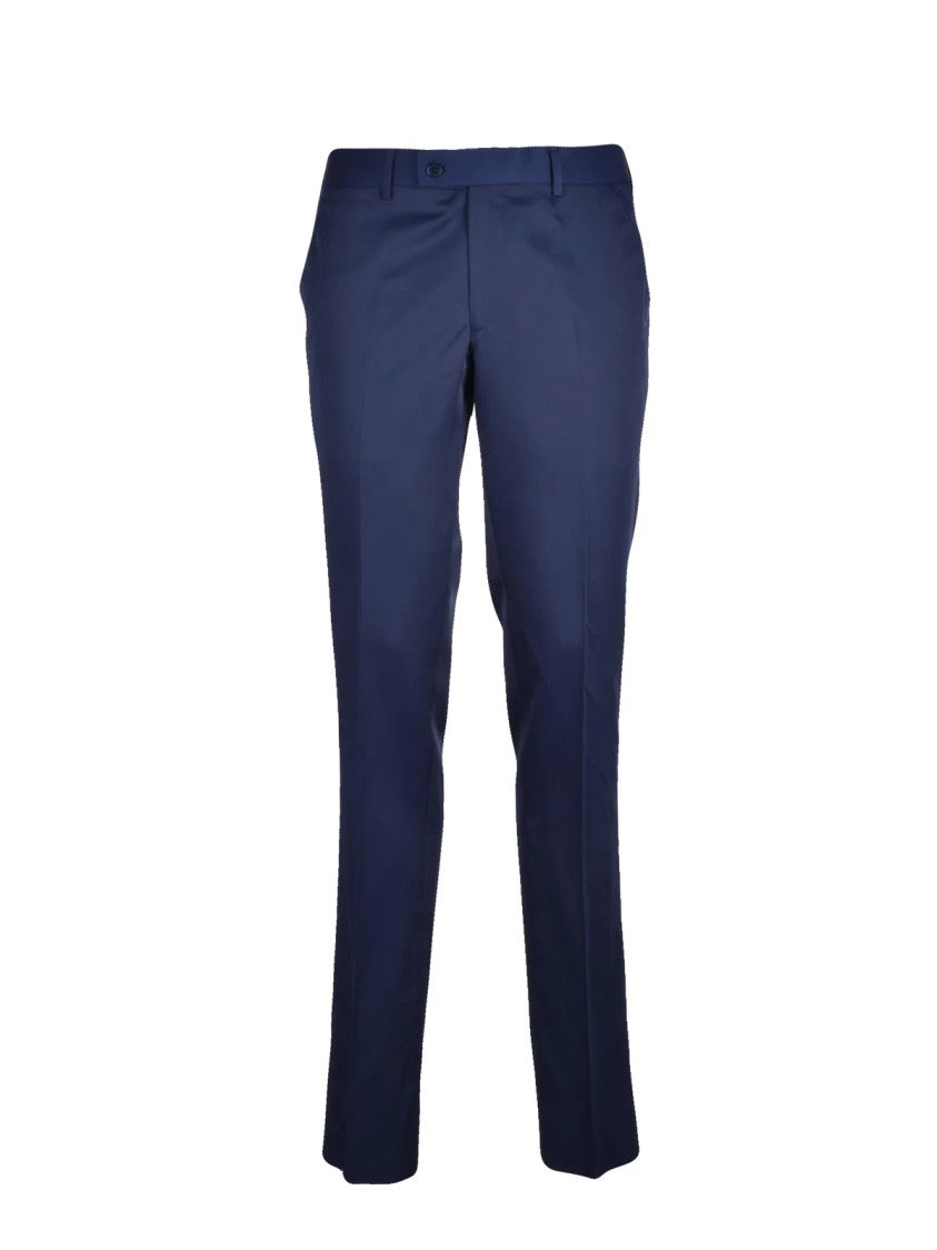 Musani Uomo Royal Blue Technical Blend Formal Pants
