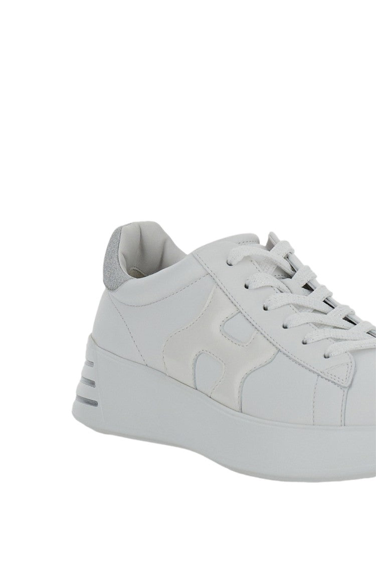 Hogan White Hogan Rebel Nappa Sneakers