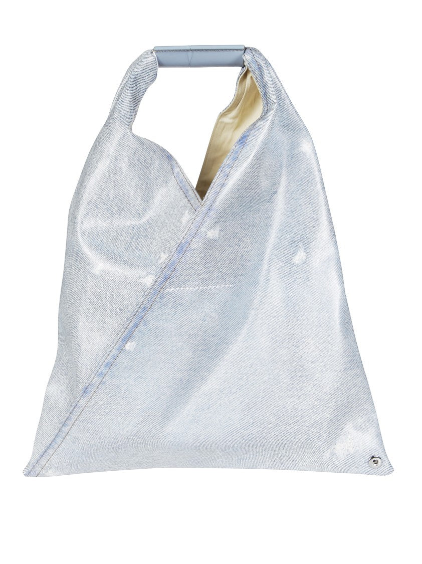 Mm6 By Maison Margiela Small Japanese Handbag Calf Leather Triangular Handbag