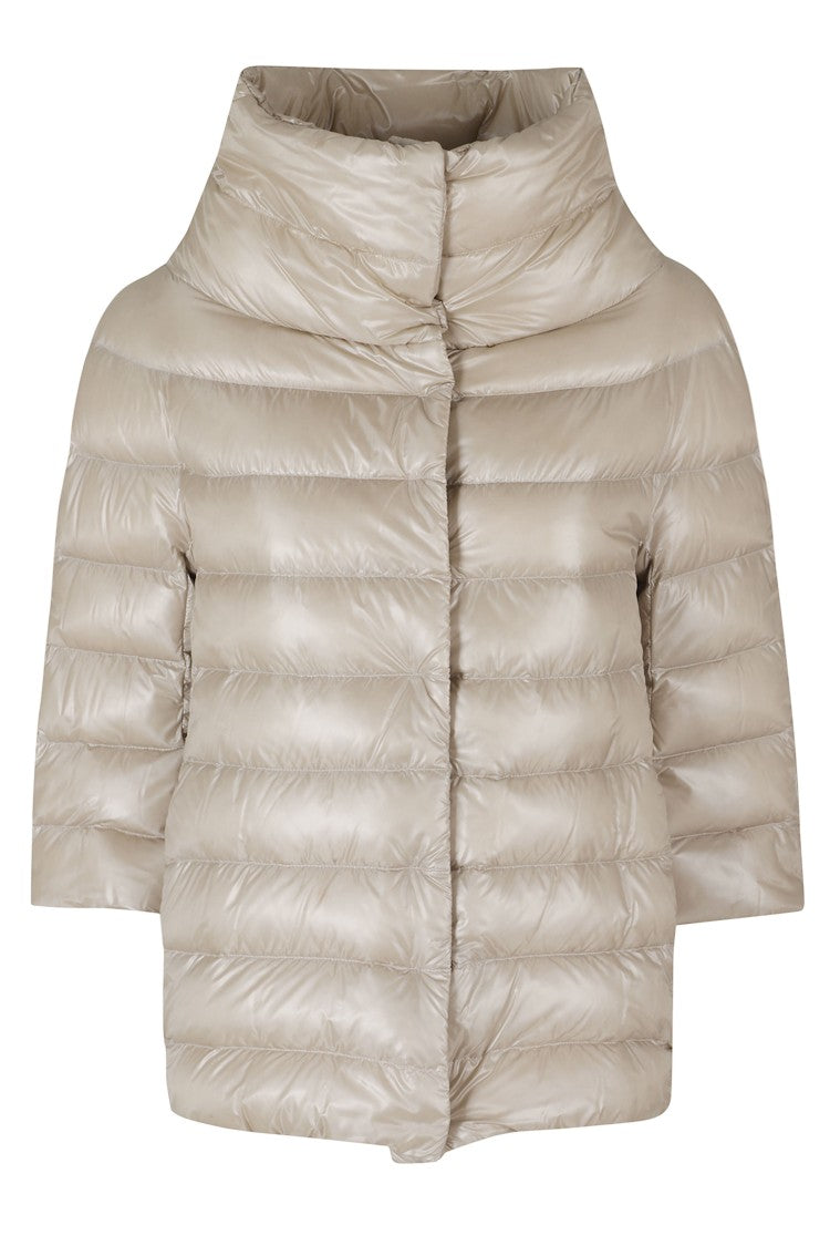Herno Chantilly Aminta Crater Neck 3/4 Sleeves Polyamide Down Jacket