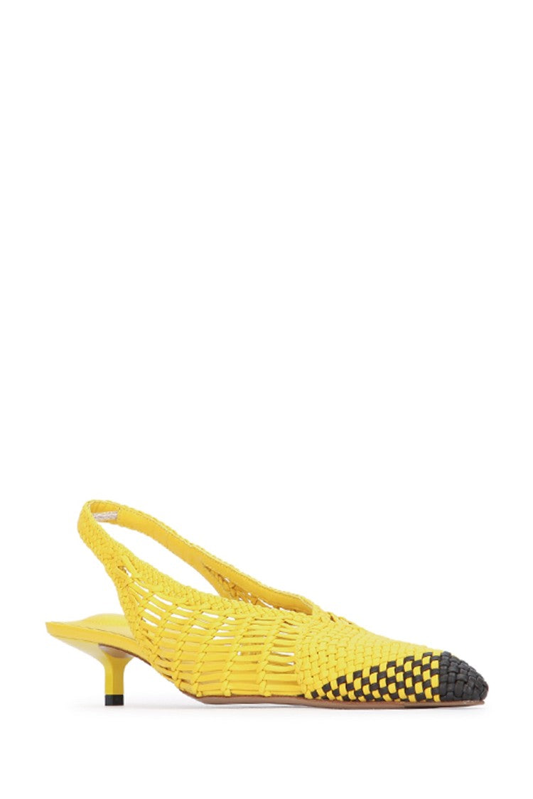 Jacquemus Woven Slingback Shoes With Pointed Toe