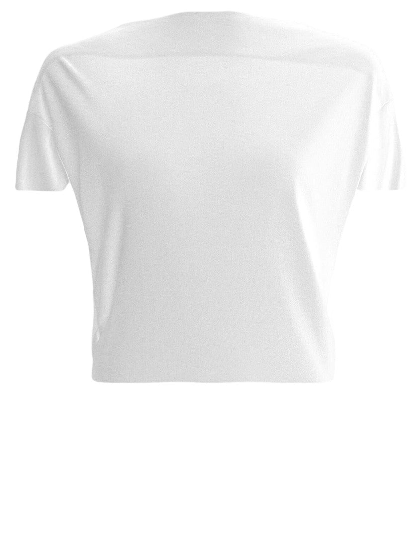 Jacquemus Flowing Draped Back T-Shirt In Viscose Jersey