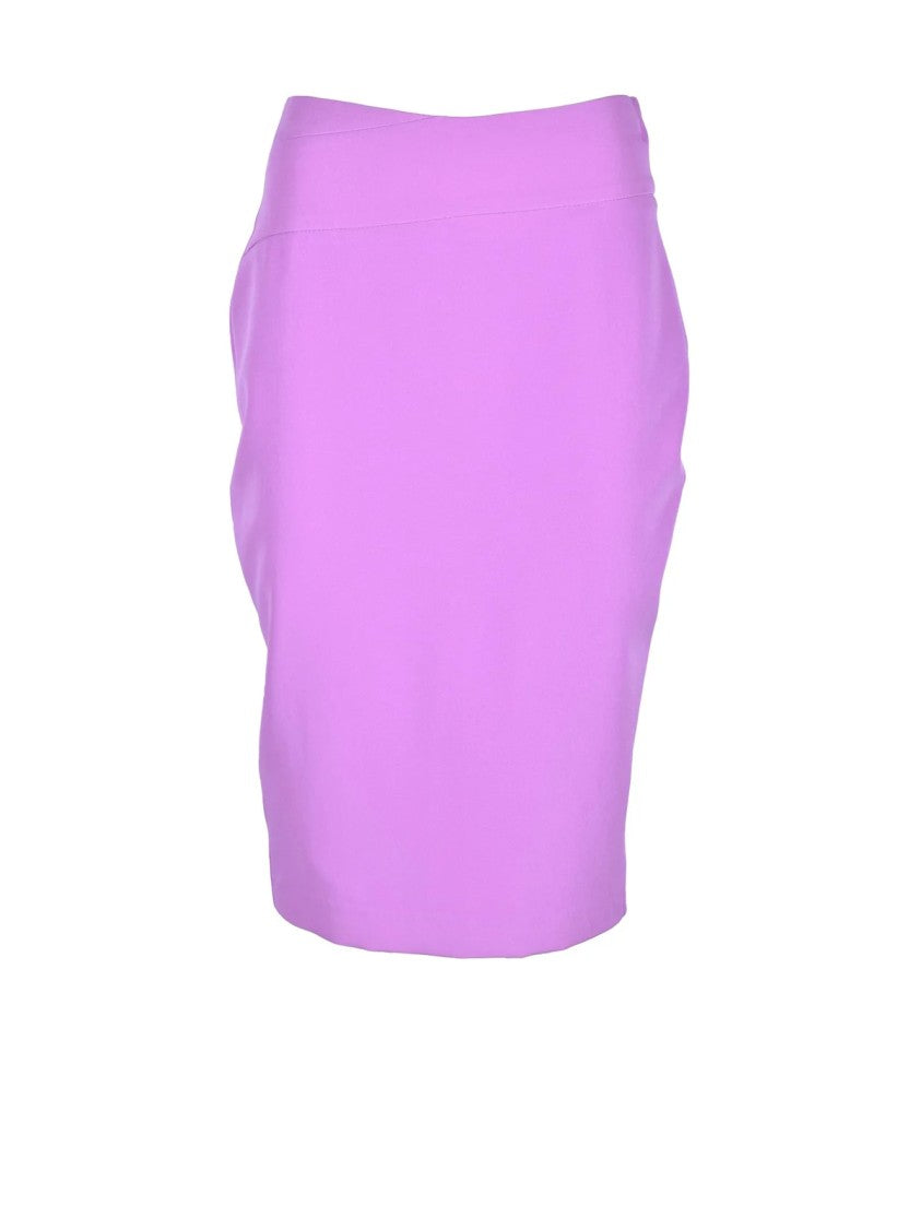 Access Fashion Purple High-Waisted Back Slit Mini Skirt