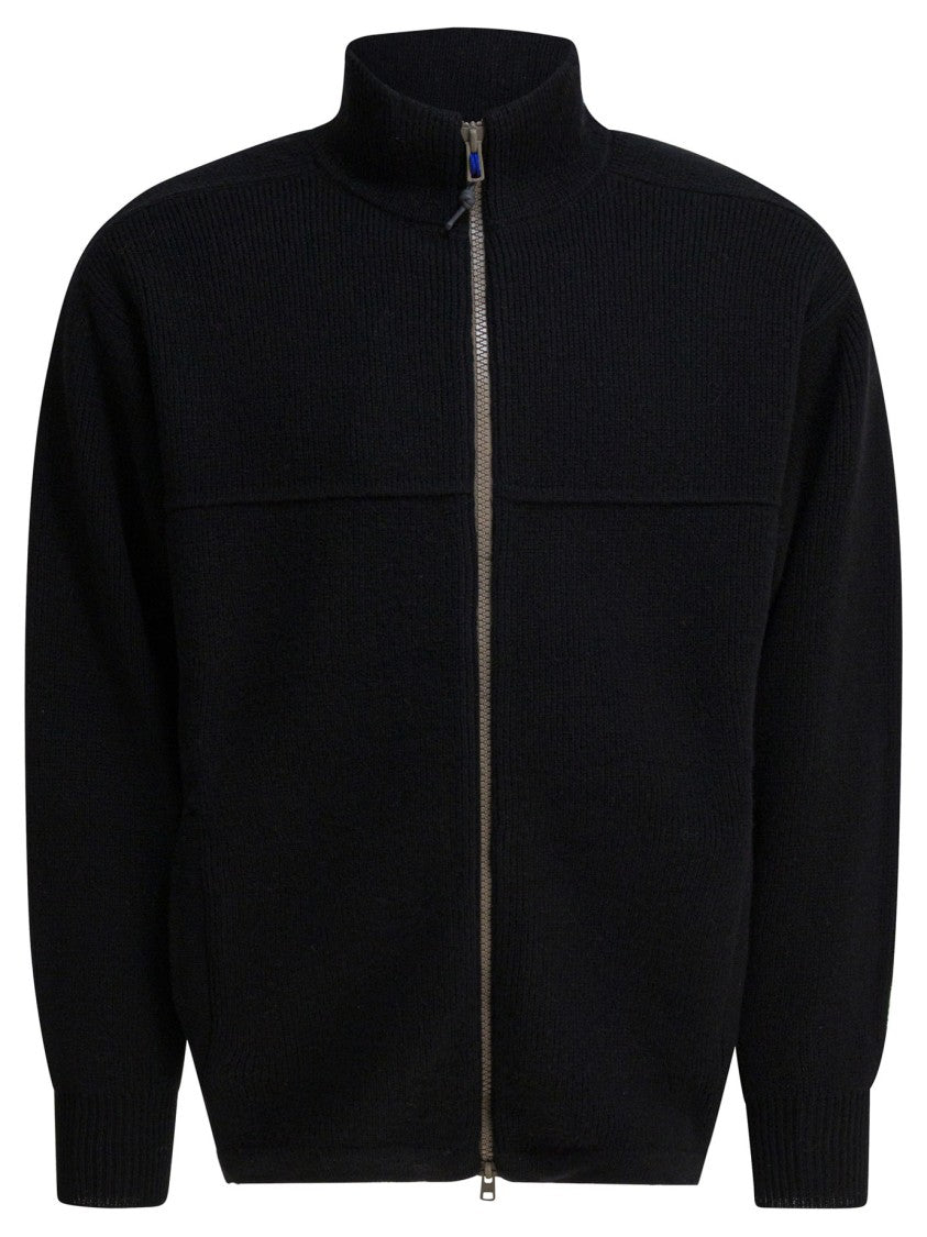 Gr10k Short Down Jacket With High Collar And Integrated Pockets