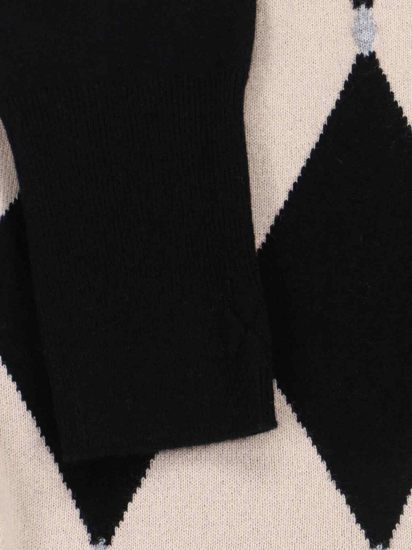 Ballantyne Cashmere Sweater, Black, Crew Neck, Long Sleeves