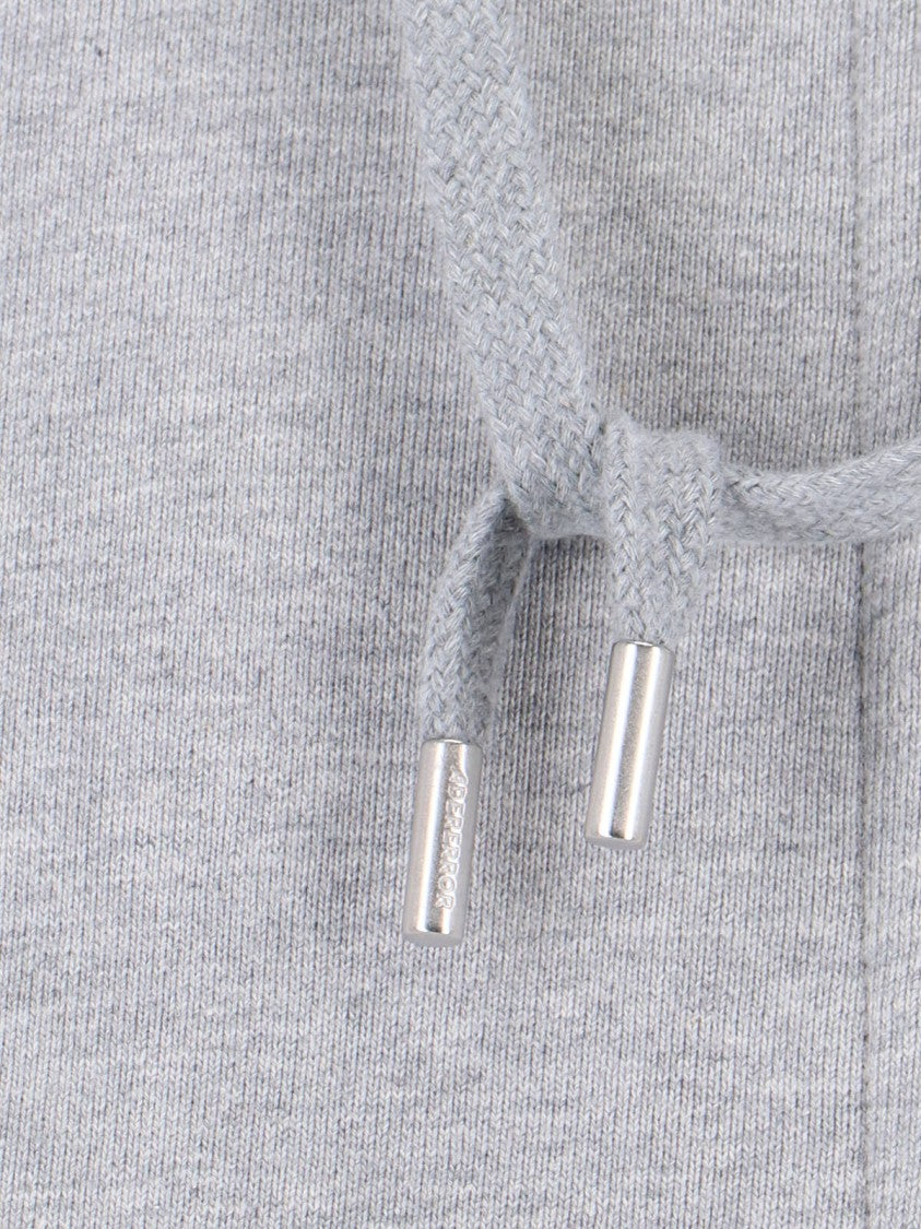 Ader Error "Trs Tag" Zip Sweatshirt, In Grey Cotton