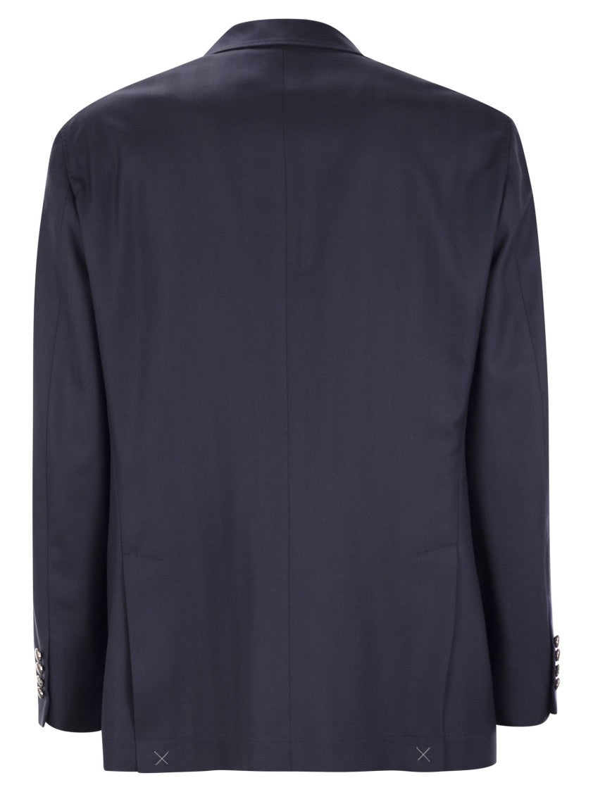 Brunello Cucinelli One-And-A-Half-Breasted Deconstructed Jacket In Virgin Wool