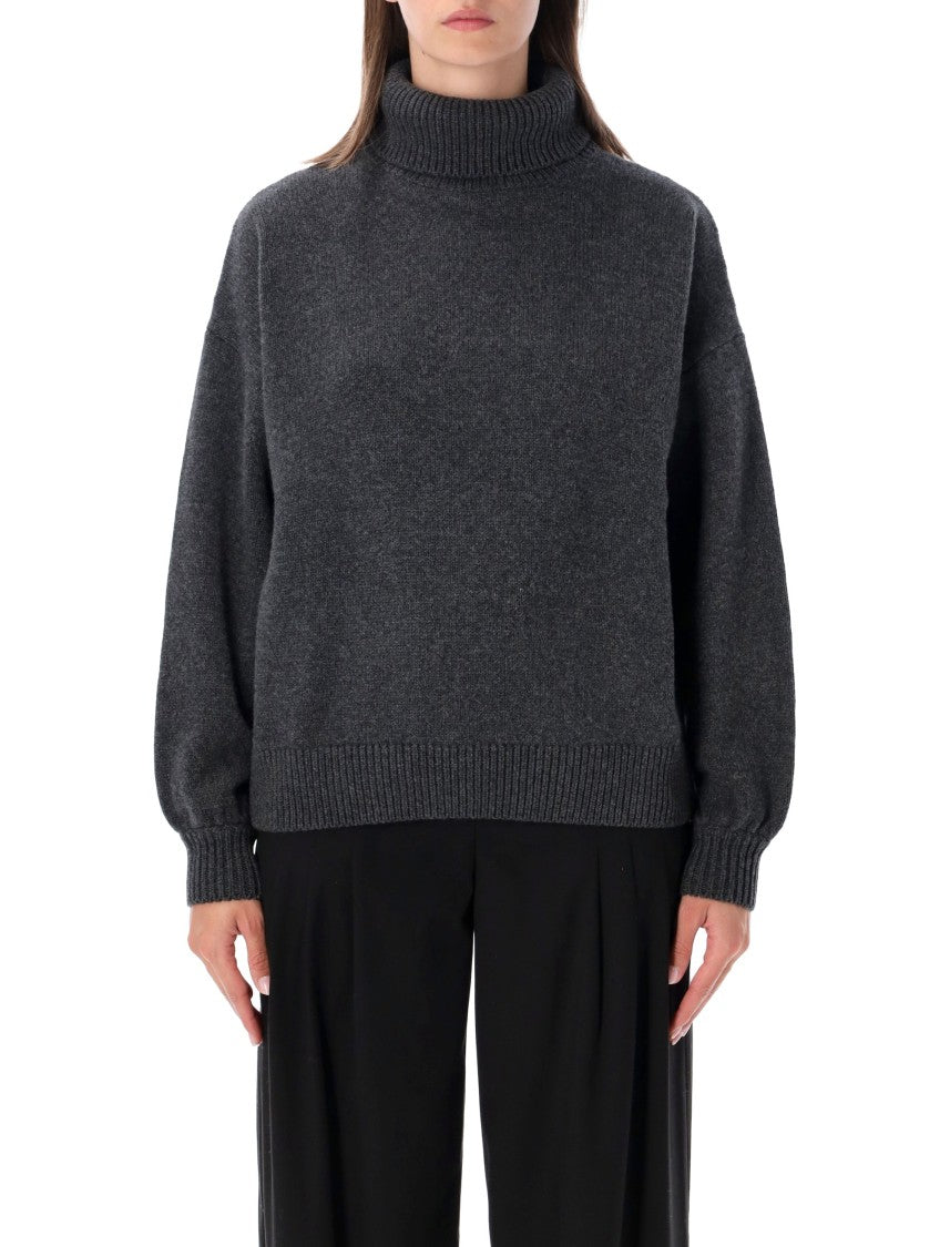 Sessùn Niko High-Neck Dropped Shoulder Sweater