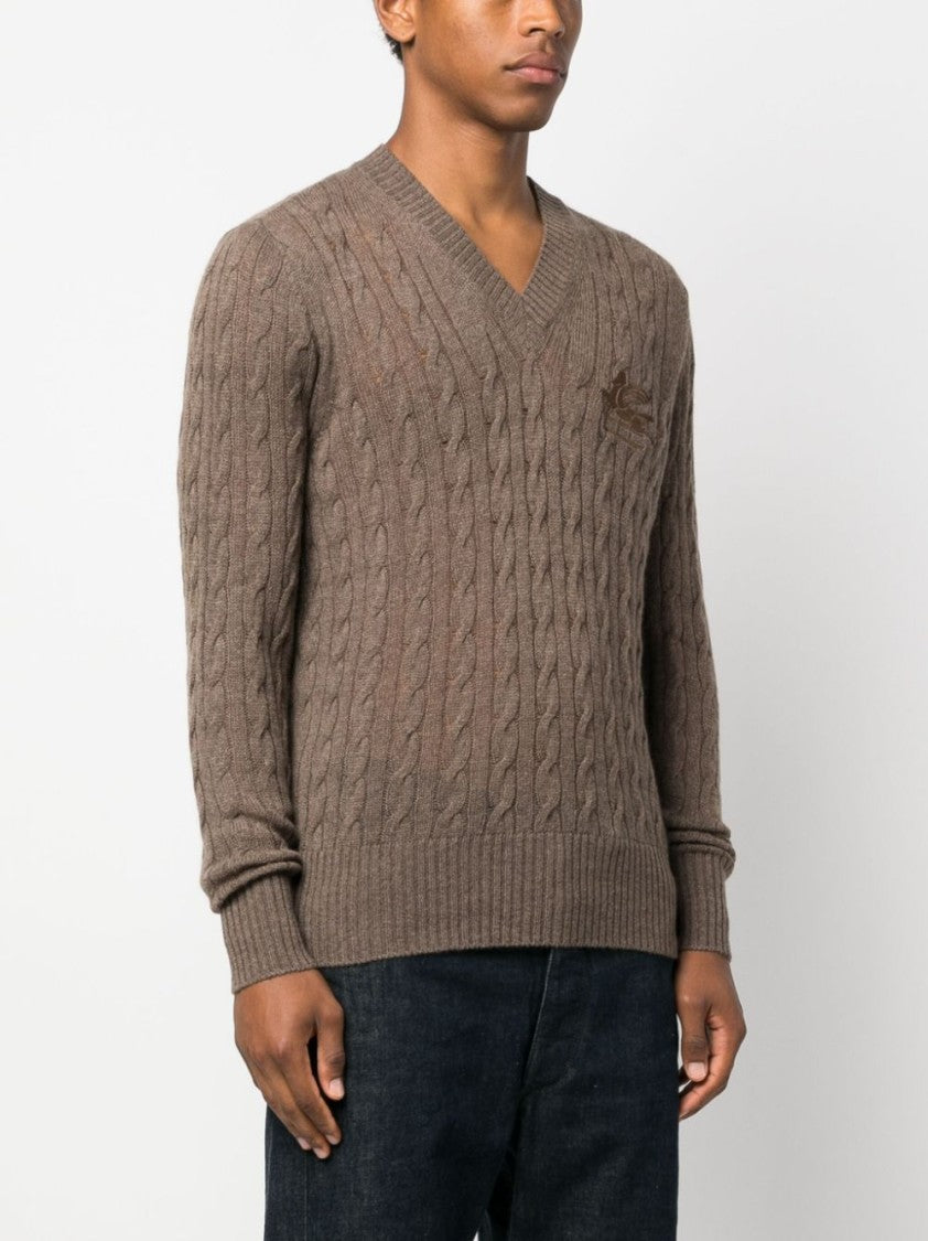 Etro Signature Pegaso Motif Cashmere Jumper