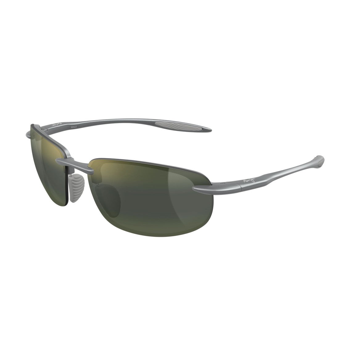 Maui Jim Hookipa Ultra Rimless Minimalist Sunglasses With Rectangular Lenses