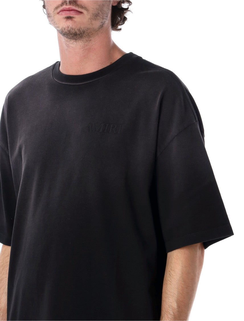 Amiri Grad Ma Check Patch Bandana Print Embroidered Oversized T-Shirt