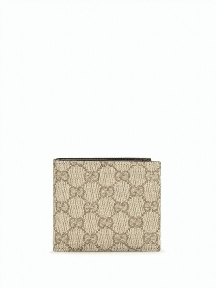 Gucci Canvas Bifold Wallet With Interlocking Gg Monogram