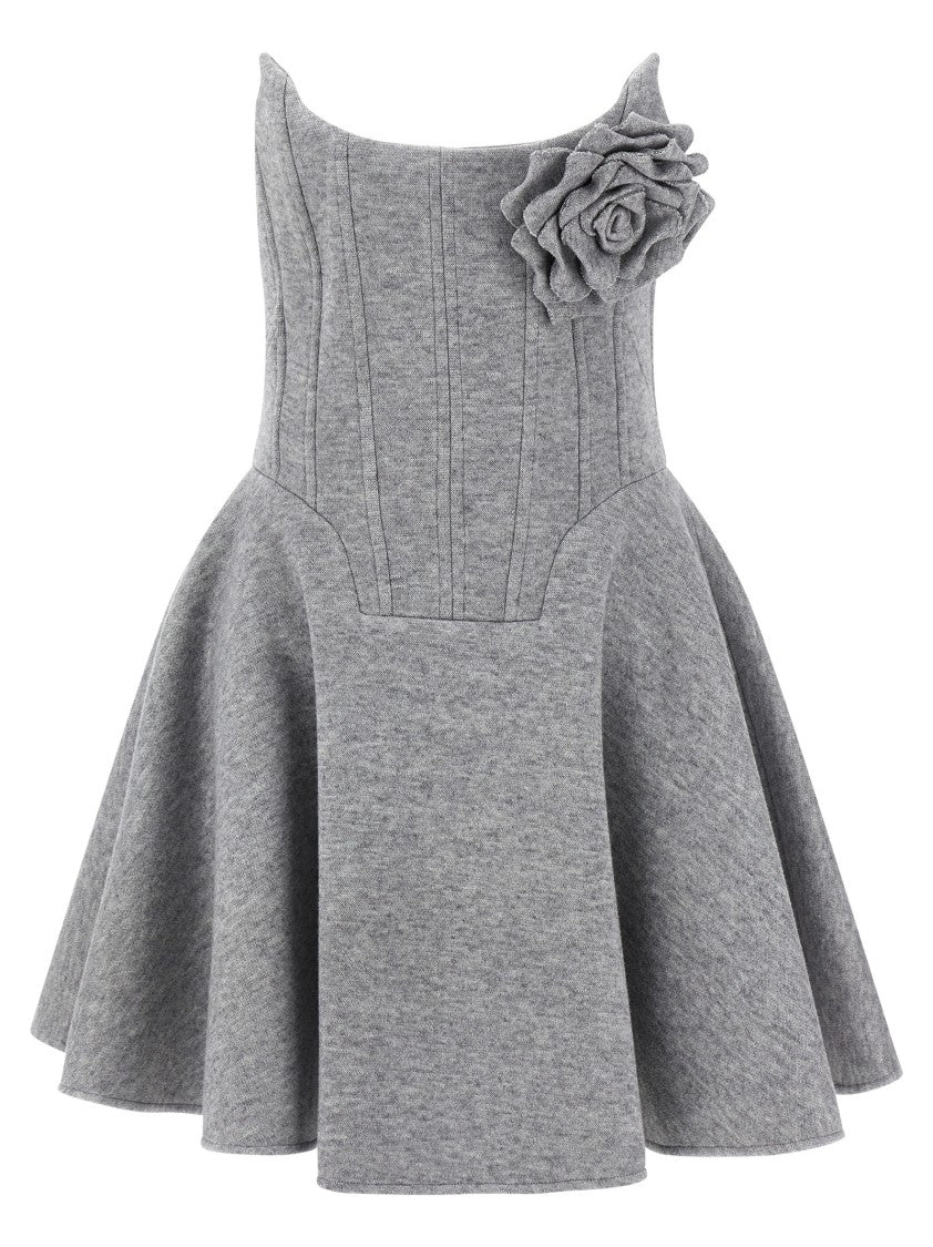 Giuseppe Di Morabito Mélange Mini Dress With Removable Brooch