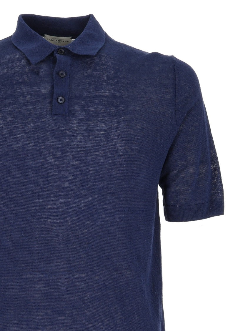 Ballantyne Linen Short-Sleeved Polo