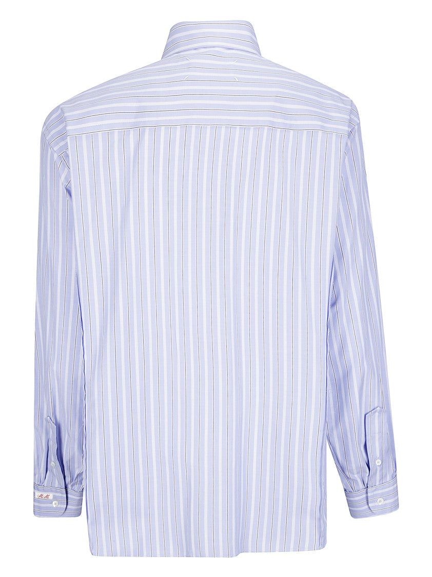 Maison Margiela Classic White Longsleeved Shirt With Structured Collar