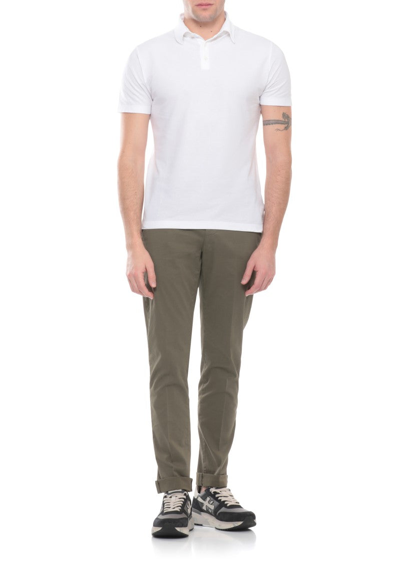 Premiata White Mick 8085 Suede-Blend Sneakers