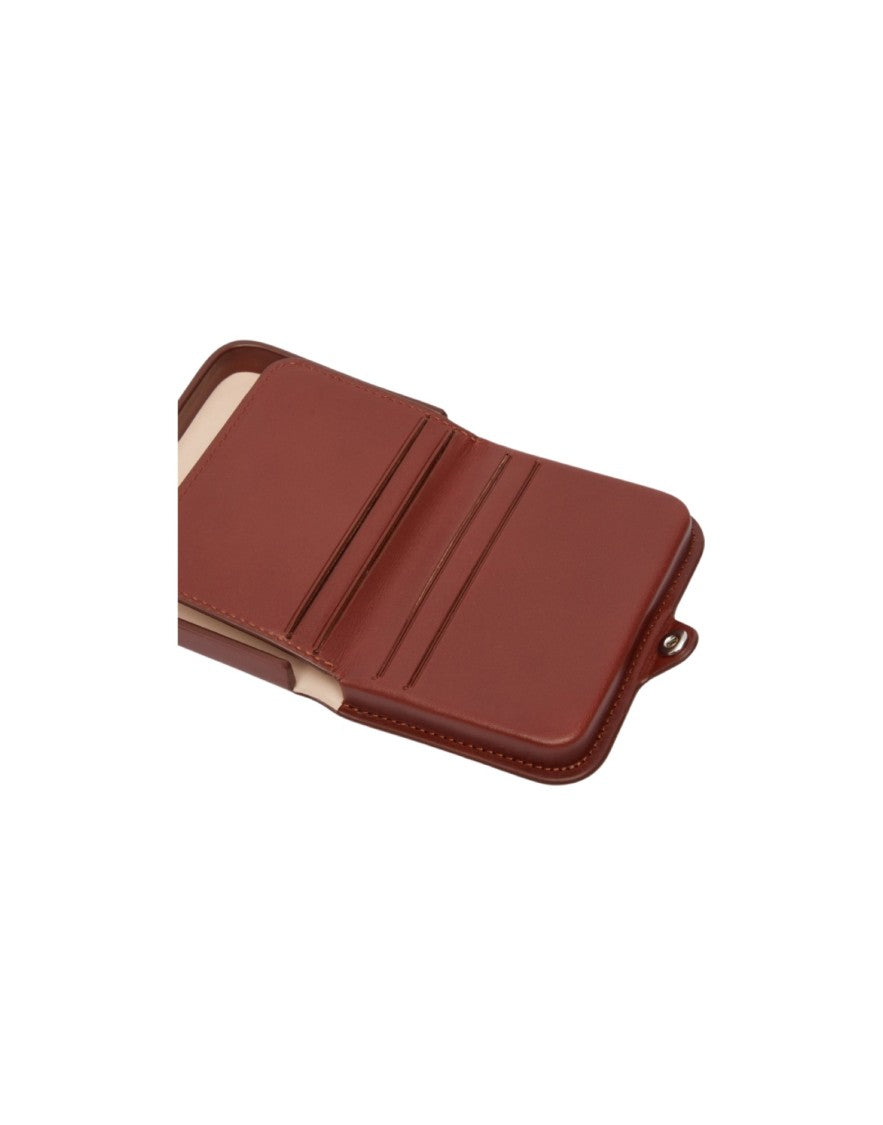 A.P.C. Smooth Leather Brown Wallet With Minimalist Design