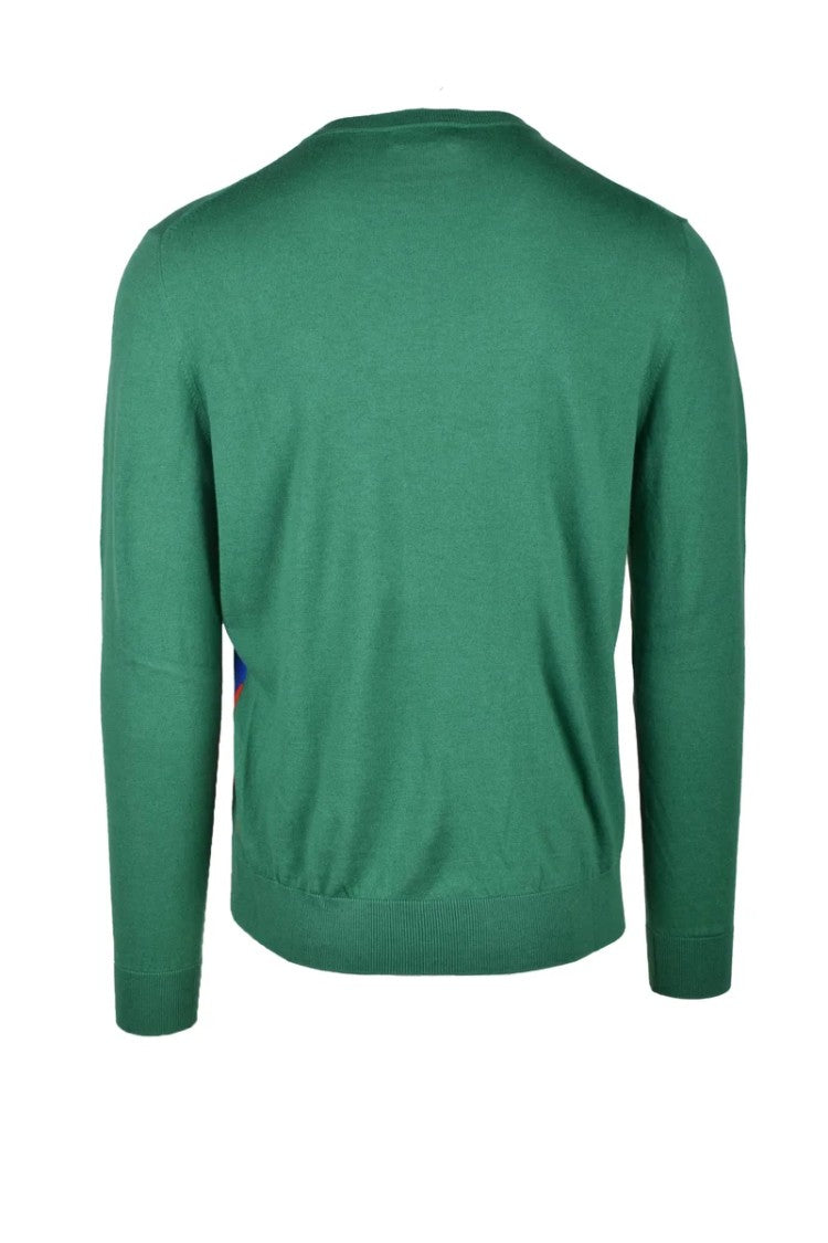 Ballantyne Bold Zigzag Pattern Knitted Sweater