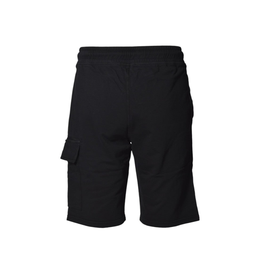 C.P. Company Bermuda Cargo Lens In Black Cotton Fleece