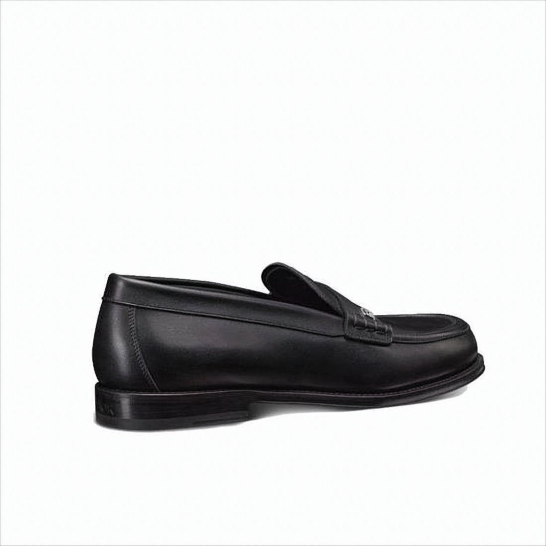 Christian Dior Calf Leather Loafers With Rounded Toe