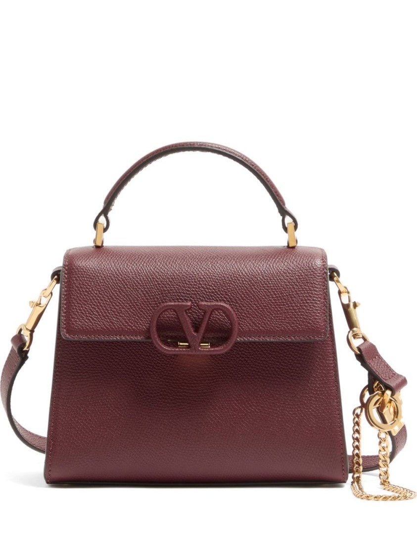 Valentino Garavani Textured Leather Wallet With Top Handle