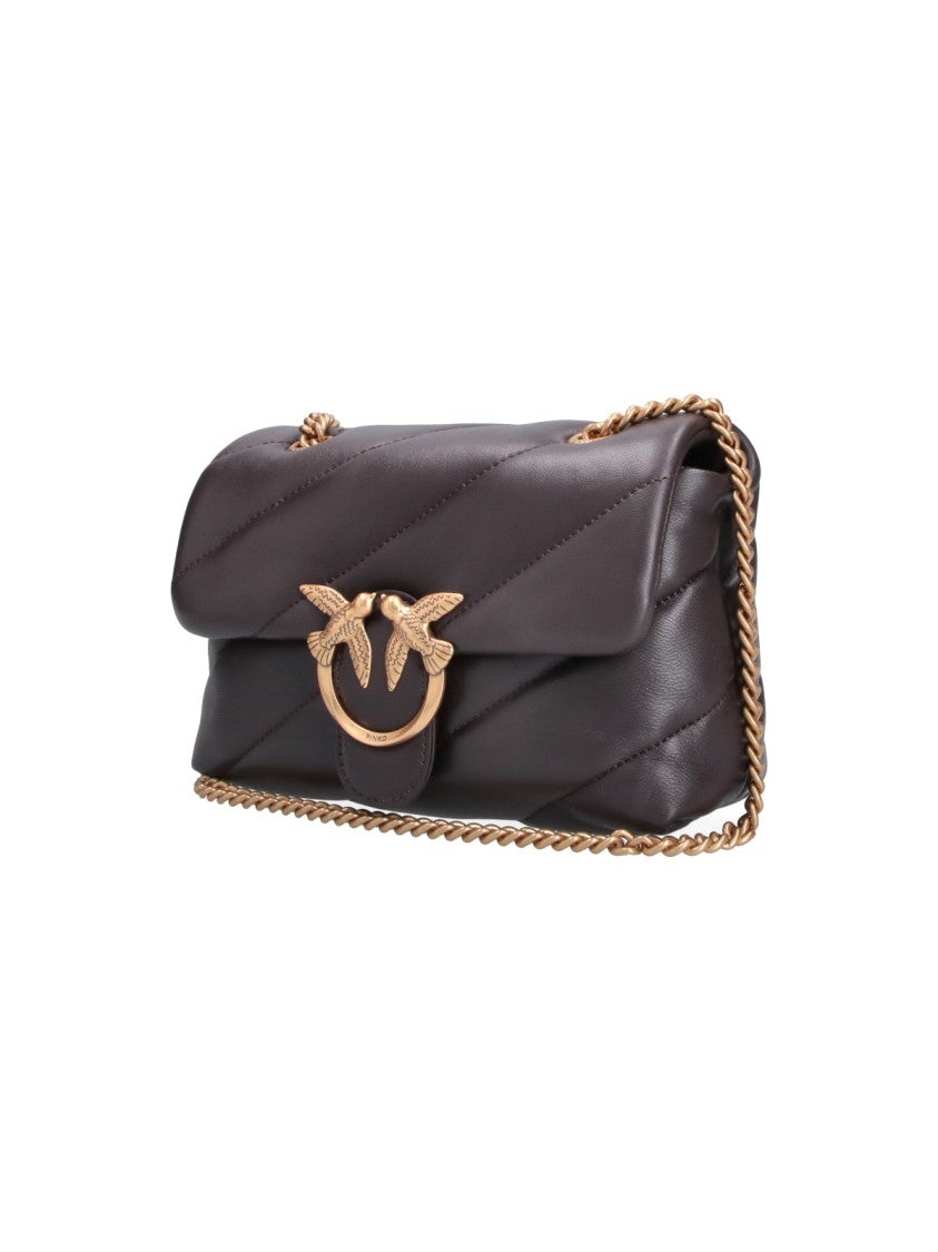 Pinko Mini Shoulder Bag With Quilted Padded Design