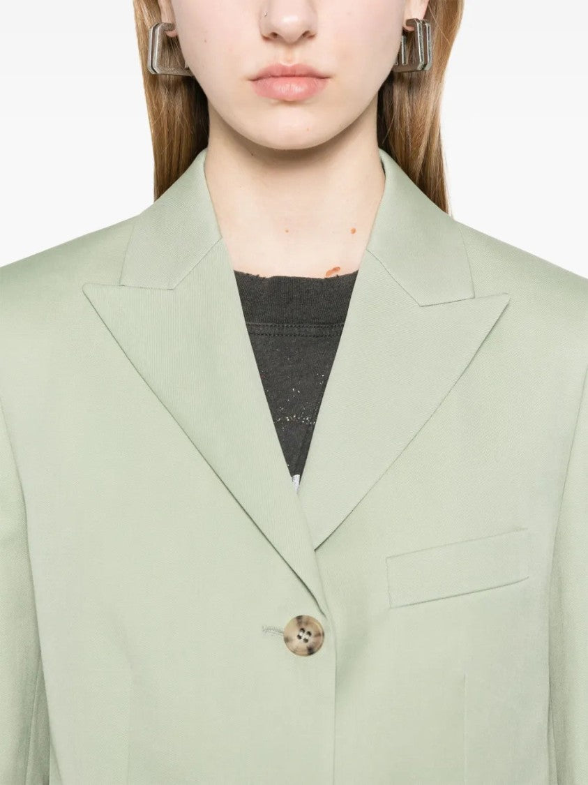Golden Goose Sage Green Wool Blazer