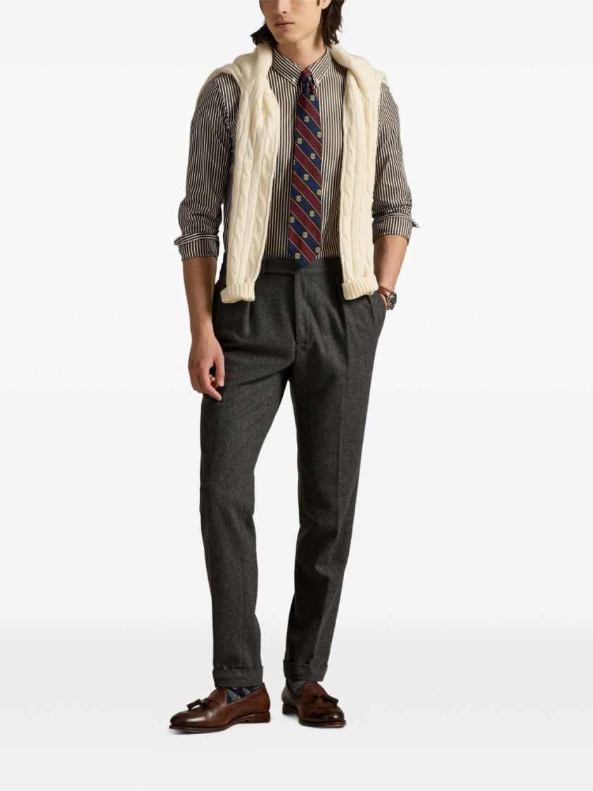 Polo Ralph Lauren Brown And White Shirts