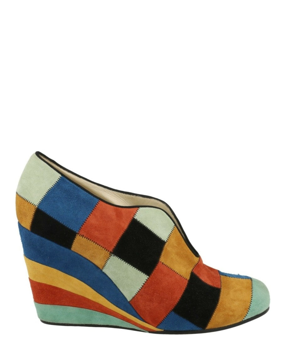 Ferragamo Patchwork Archive Limited Edition 1942 Wedges