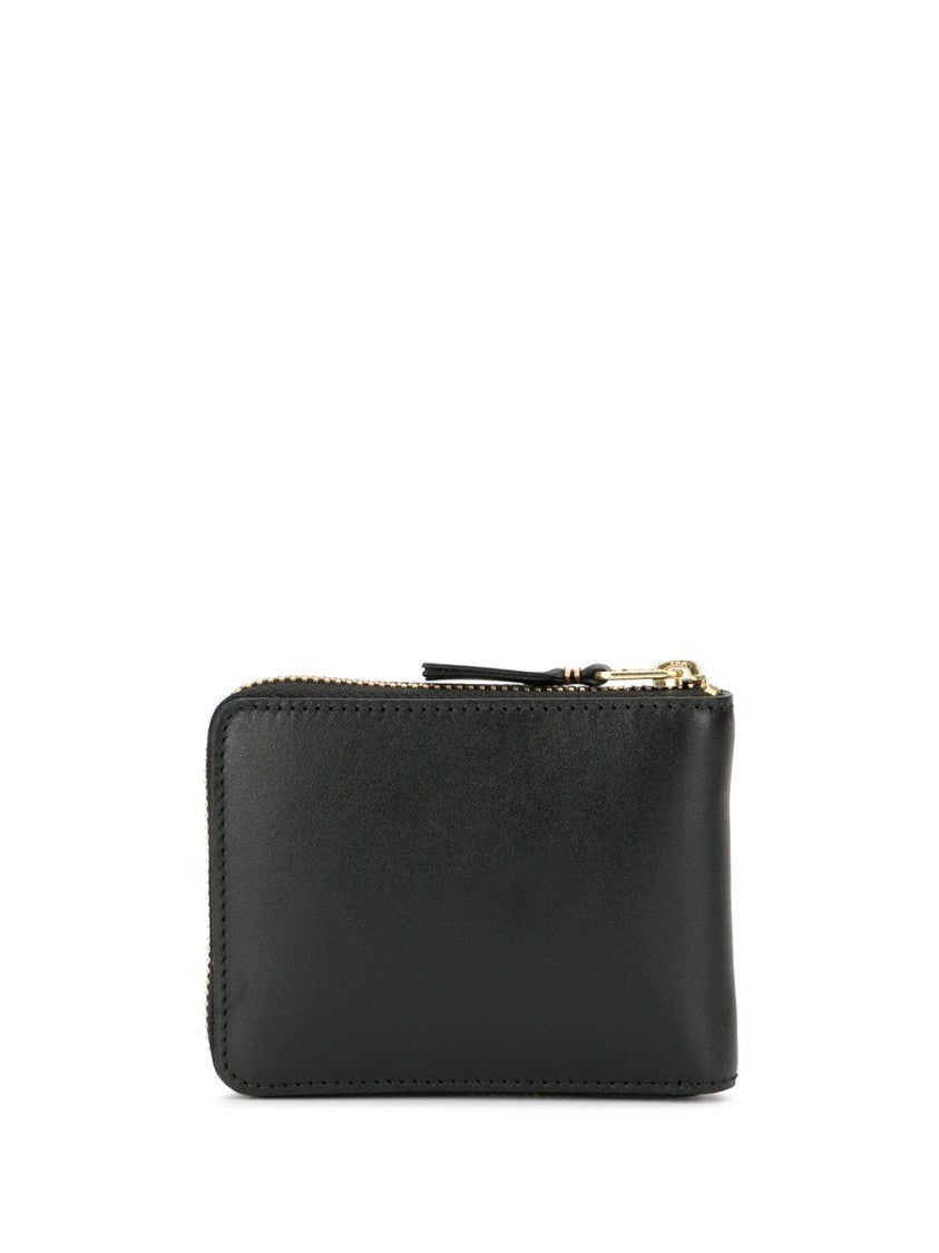 Comme Des Garçons Black Embossed Calf Leather Wallet