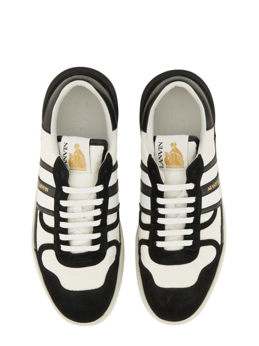 Lanvin "Clay" Calf Leather Accents Sneakers