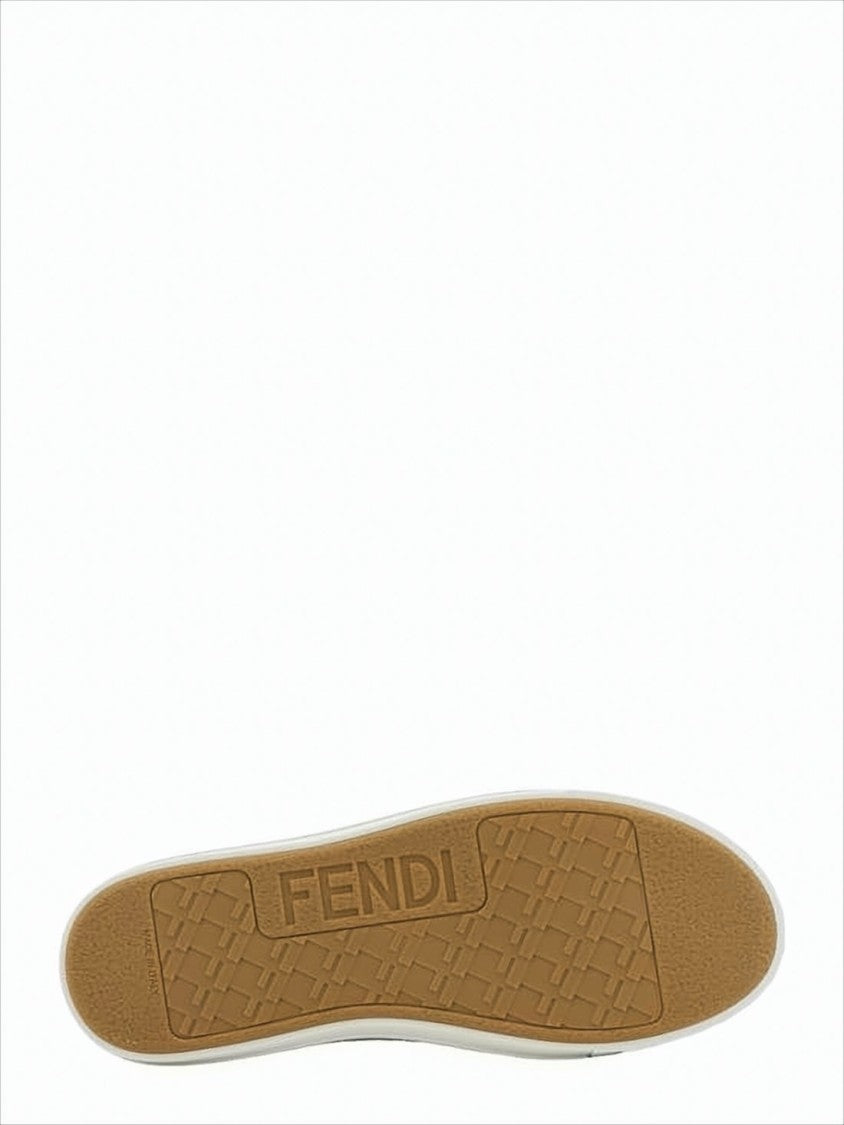 Fendi Translucent Low-Top Sneakers With Monogram Pattern