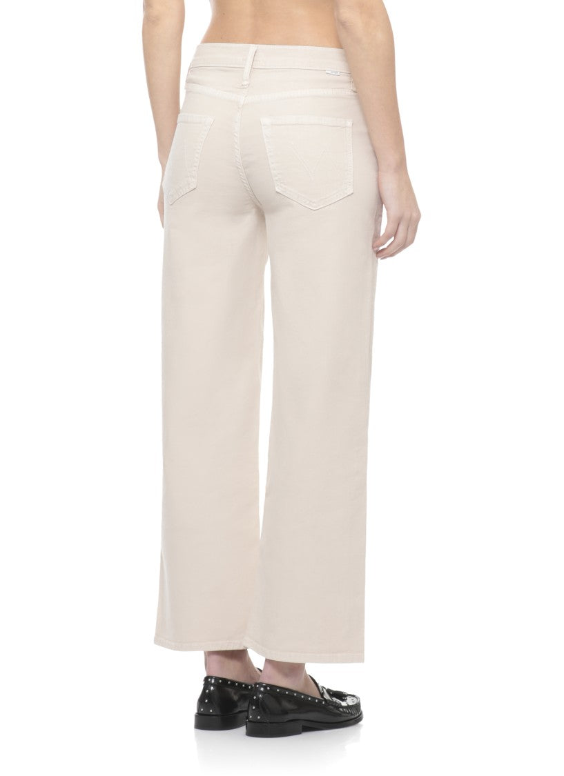 Mother Beige The Dodger Flood Jeans