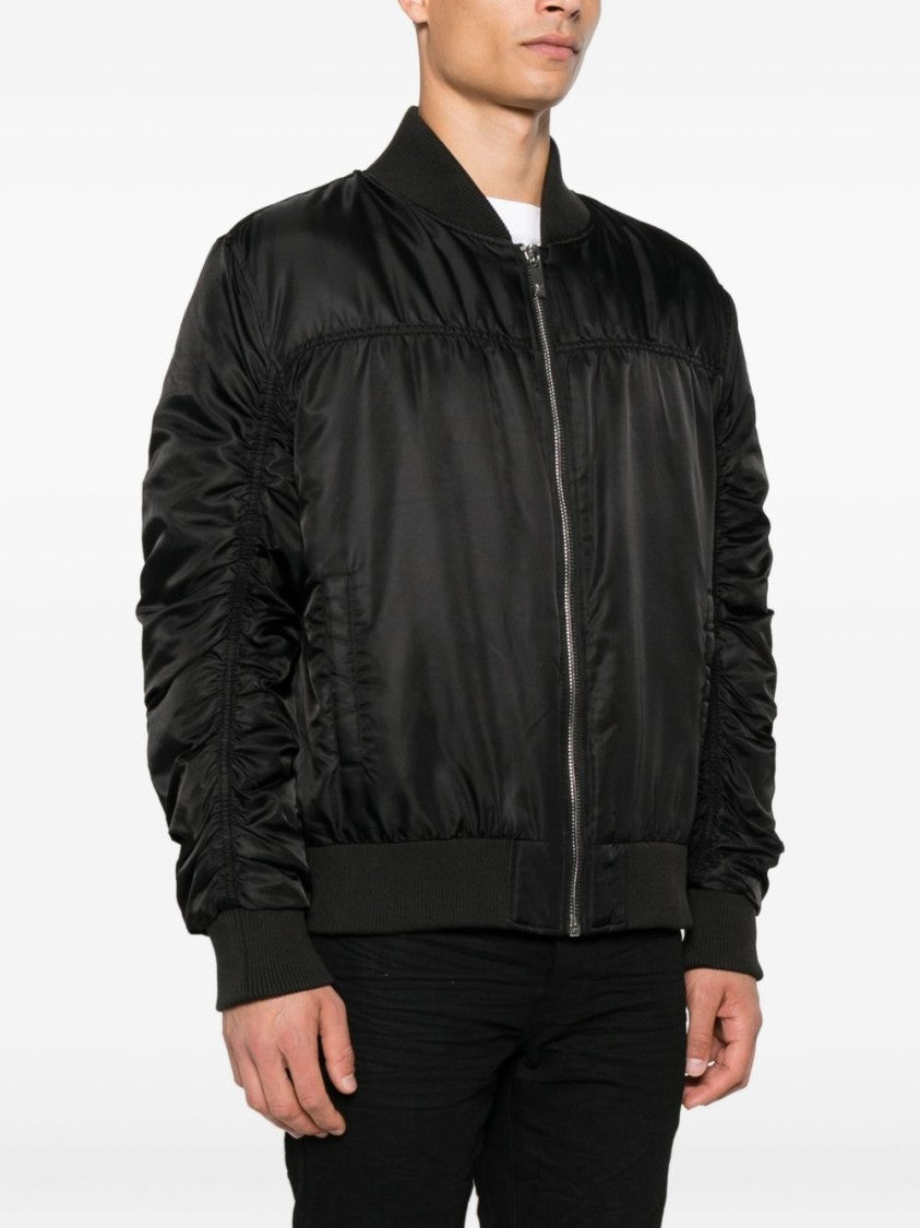 John Richmond Bomber Jacket With Ruched Detailing