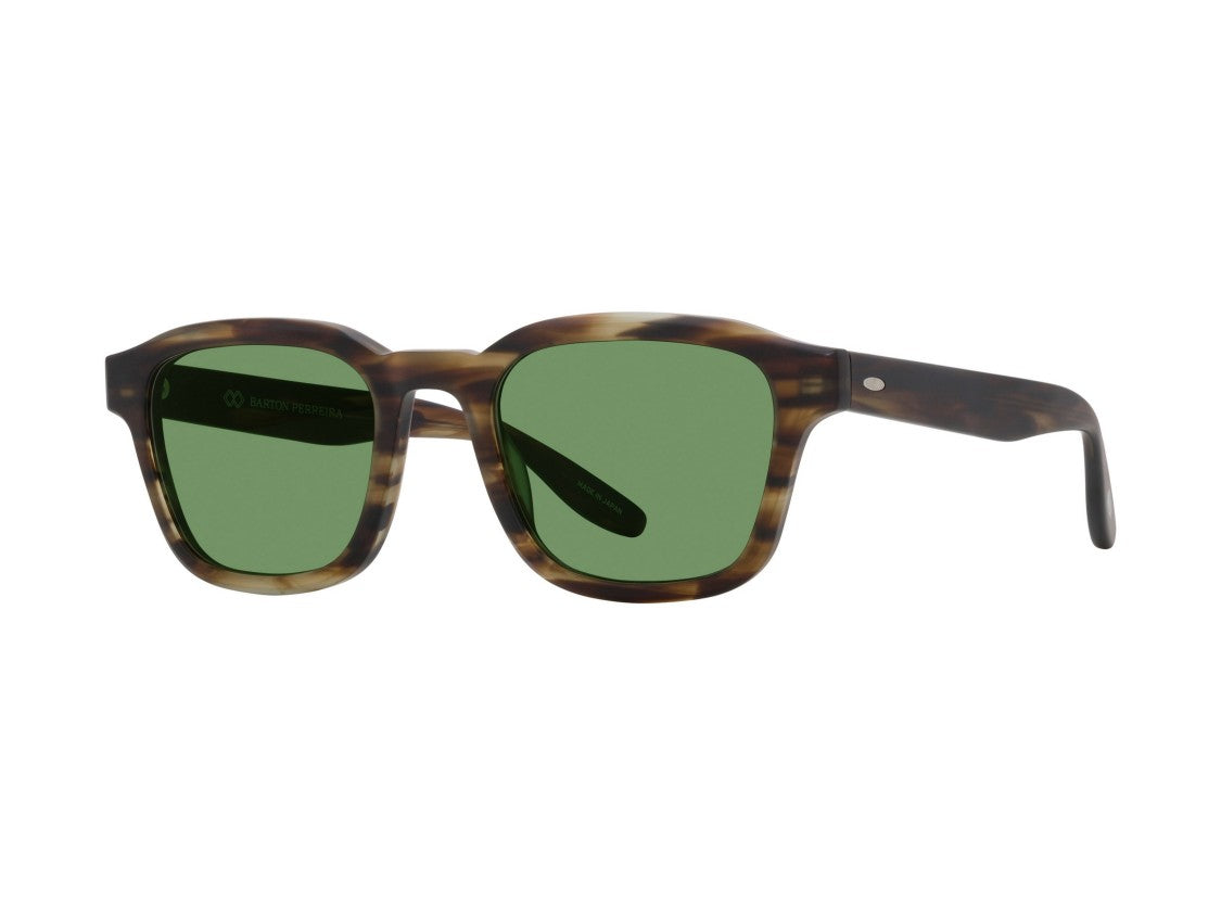 Barton Perreira Green Bp40023i Classic Tortoiseshell Square Sunglasses