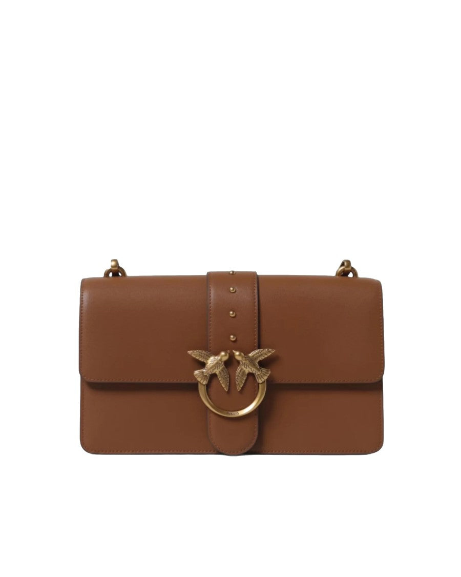 Pinko Brown Love Bag One Medium Shoulder Bag