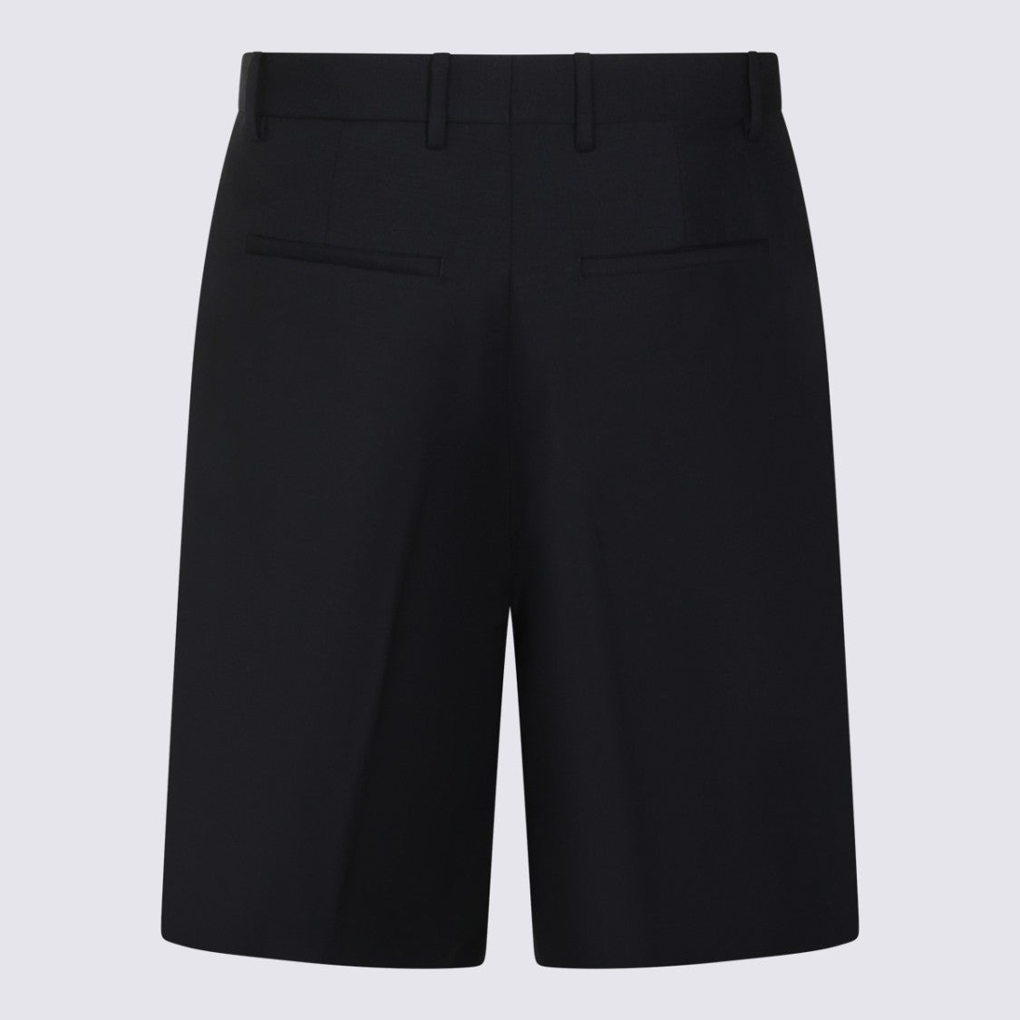 Jil Sander Dark Blue Wool Shorts