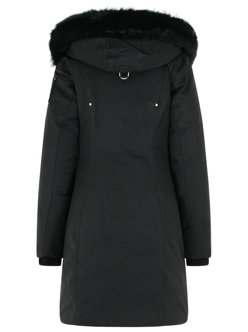 Moose Knuckles 'Stirling Original' Black Cotton Blend Parka