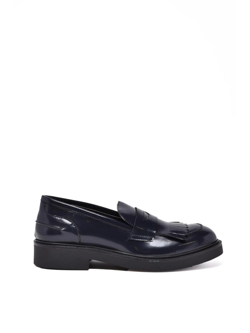 Gianluca Giordano Blue Rubber Glossy Loafers