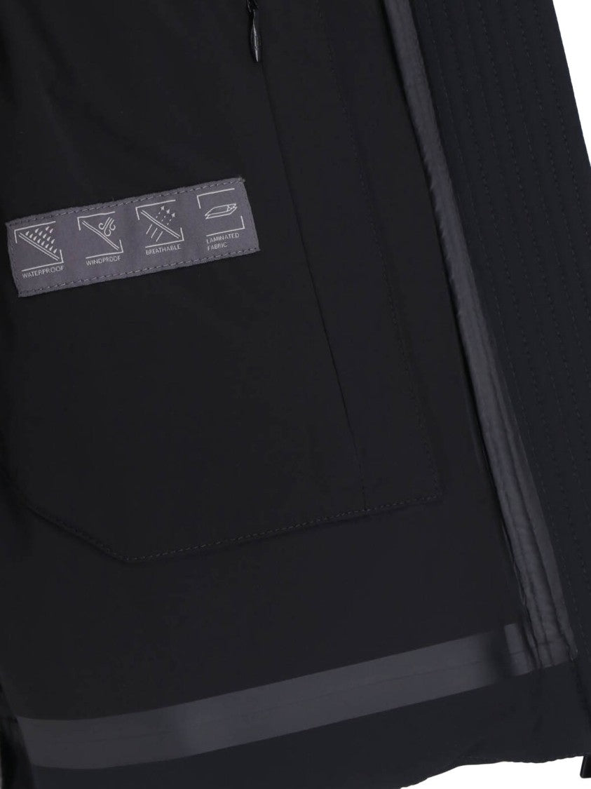 Herno Black Zip High-Neck Down Jacket