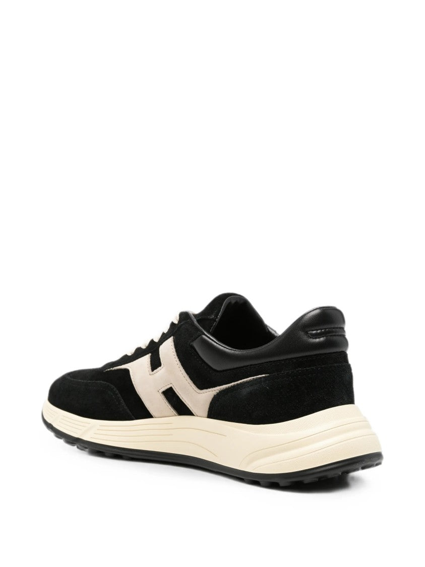 Hogan Black Beige H Logo Sneakers