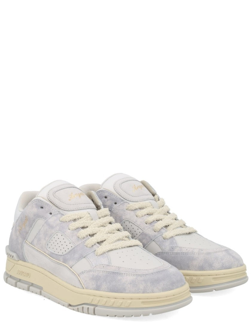 Axel Arigato Area Lo Leather Distressed Sneakers