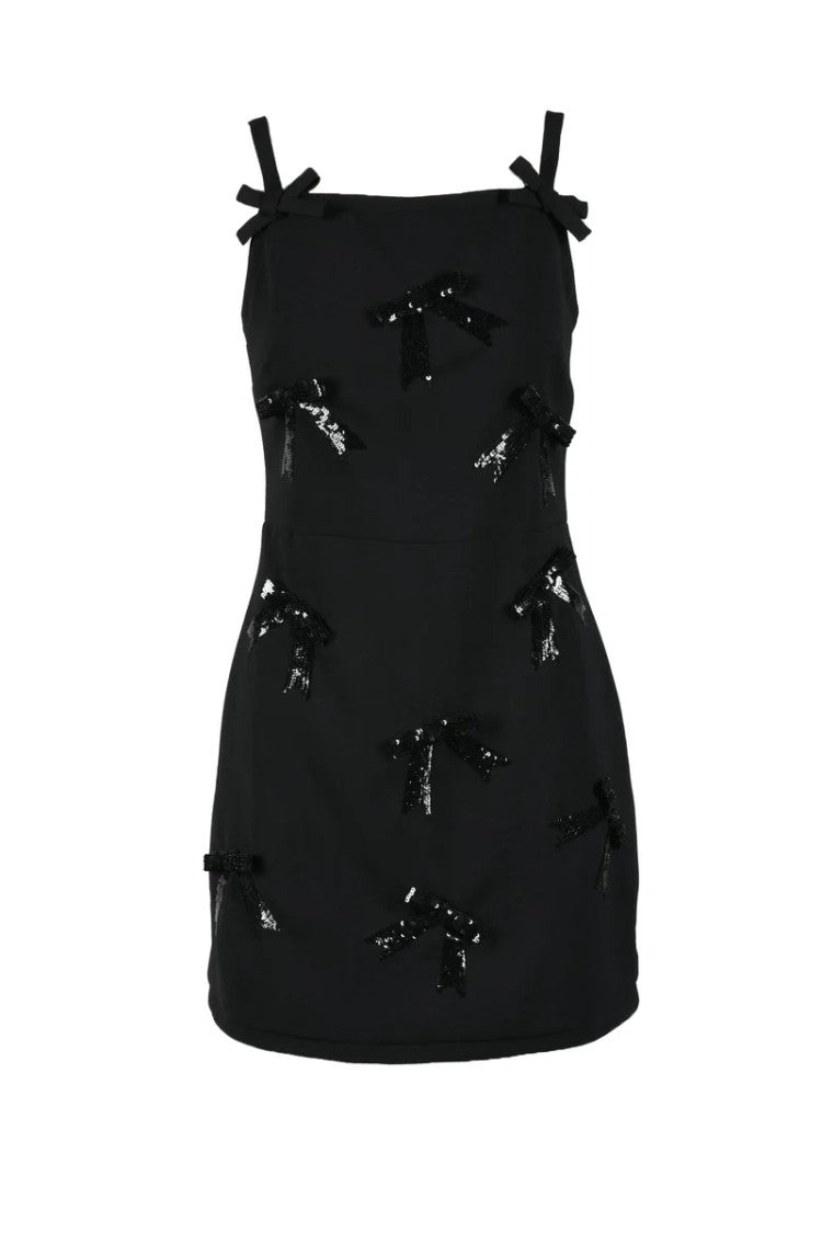 Msgm Sheath Dress Applications - Black