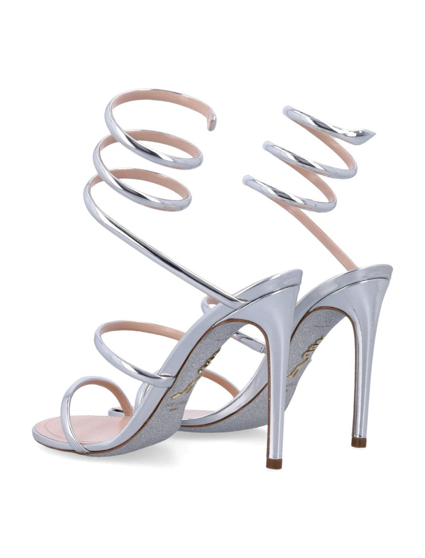 René Caovilla Cleo Metallic Sandal