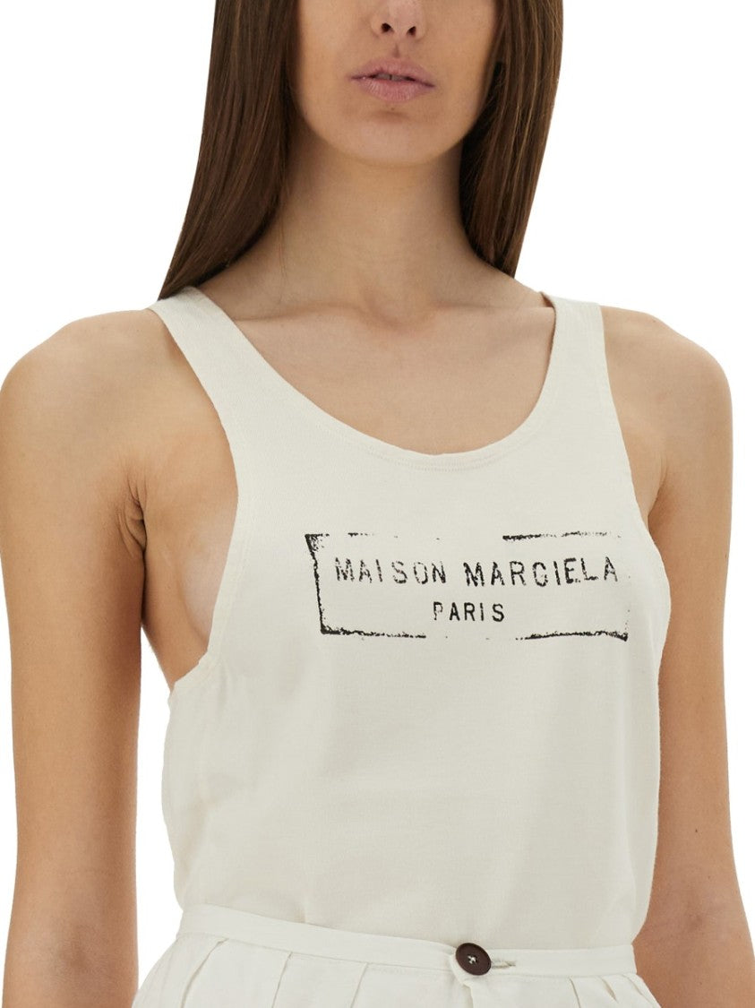 Maison Margiela Scoop Neck Slim-Fit Tank Top