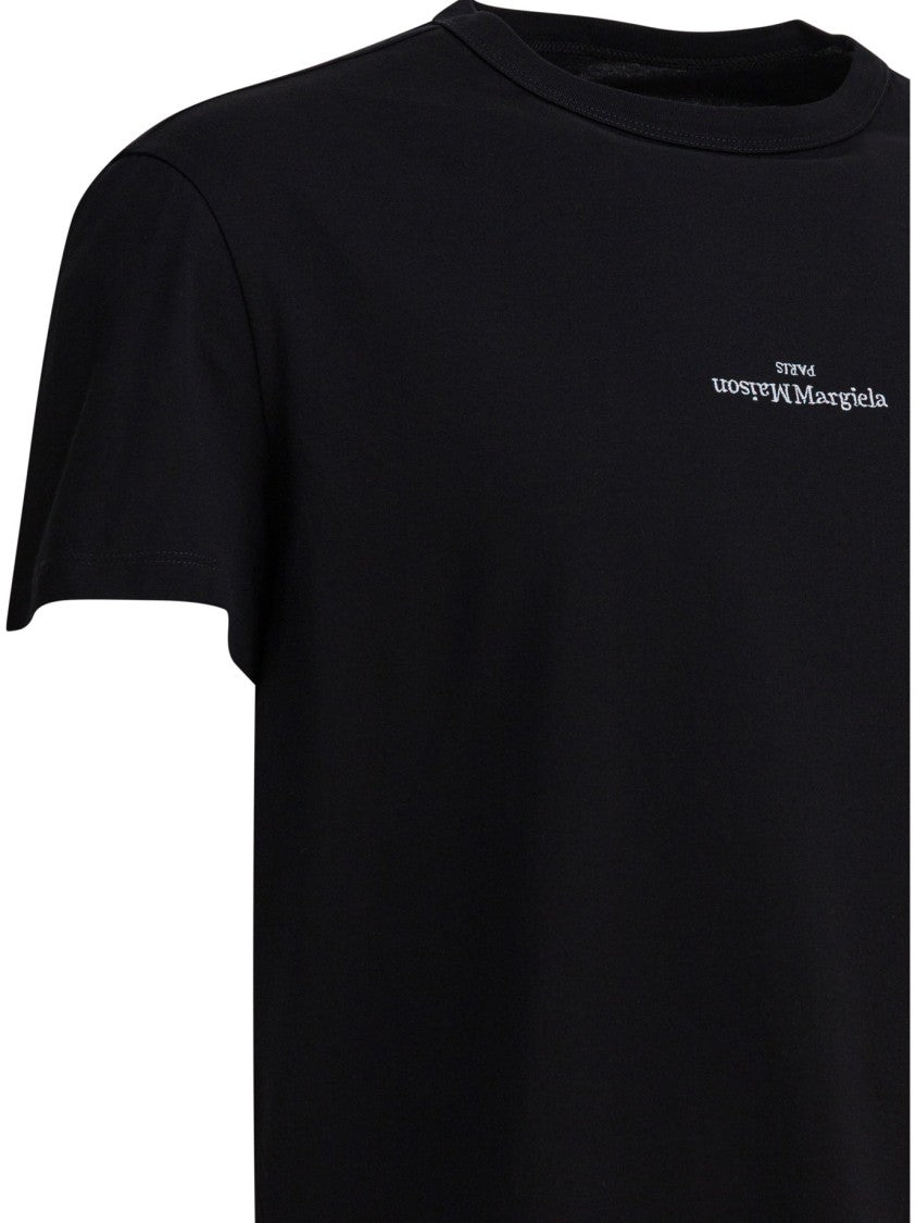 Maison Margiela Relaxed-Fit Cotton T-Shirt With Upside-Down Logo